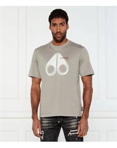 Футболка Мориса Slim fit, бежевый Moose knuckles