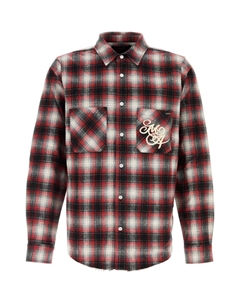 Клетчатая фланелевая рубашка Swirl, красная Amiri