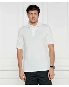 Футболка поло Regular fit, белый Armani exchange