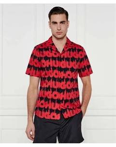 Рубашка Эллино Straight fit, красный Hugo