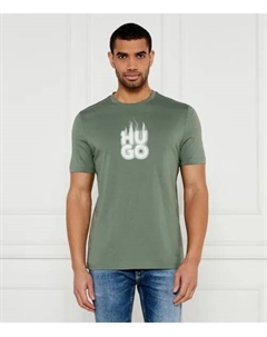 Футболка dalayer Regular fit, зеленый Hugo