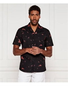 Рубашка Эллино Straight fit, черный Hugo