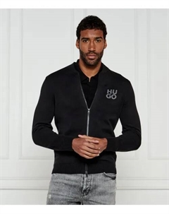 Свитер Солоу Regular fit, черный Hugo