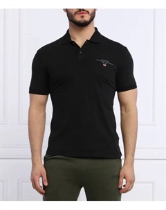 Футболка поло Regular fit, черный Napapijri