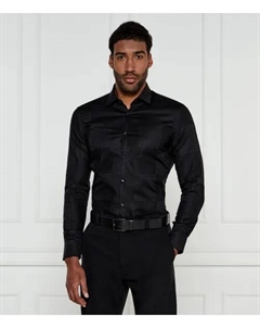 Рубашка Кенно Slim fit, черный Hugo