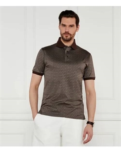 Футболка поло Regular fit, коричневый Emporio armani