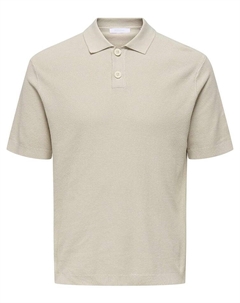 Рубашка-поло, бежевый Only & sons