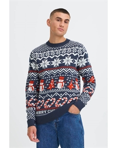 Свитер, синий Solid