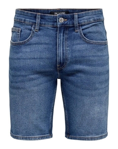 Джинсовые шорты, Средне-синий деним Only & sons