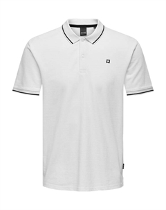 Рубашка-поло, ярко-белый Only & sons