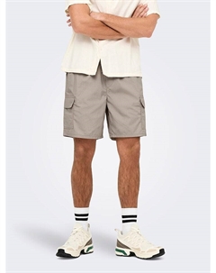 Тканевые шорты, серо-коричневый Only & sons