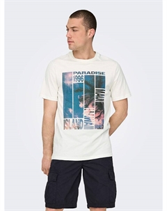 Футболка, белый Only & sons