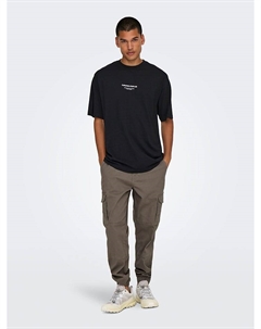 Брюки-Карго, серо-коричневый Only & sons