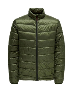 Стеганая куртка, темно-зеленый Only & sons