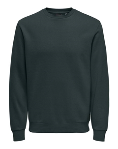 Толстовка, темно-зеленый Only & sons