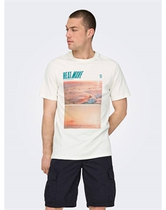 Футболка, белый Only & sons