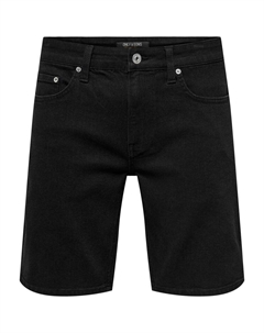 Джинсовые шорты, черный деним Only & sons