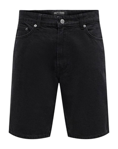 Джинсовые шорты, черный деним Only & sons