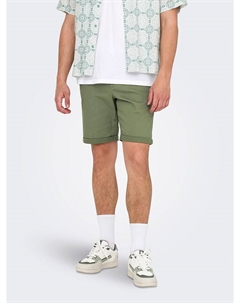 Тканевые шорты, зеленый Only & sons