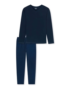 Пижама, темно-синий Schiesser