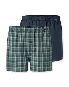 Боксеры, синий/зеленый Schiesser