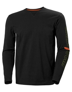 Рубашка с длинным рукавом, черный Helly hansen