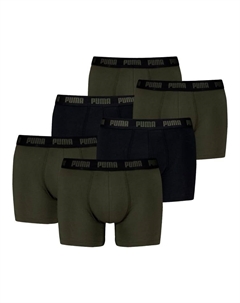 Боксеры, черный/зеленый Puma