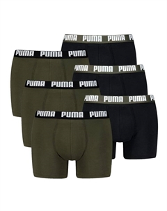 Боксеры, черный/зеленый Puma