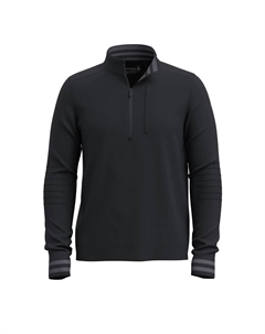 Топ Intraknit Merino Tech с полузамком мужской, Black Smartwool