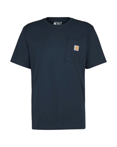 Футболка с карманом для работы, с короткими рукавами, синий Carhartt