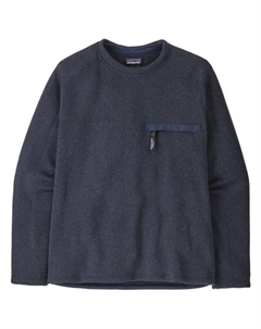 Лучший свитер с круглым вырезом - флисовый свитер, синий Patagonia