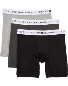 Боксеры Cotton Boxer Brief 3-Pack, цвет Grey Heather Tommy hilfiger