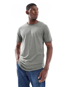 Базовая футболка темно-шалфейного цвета Only & sons