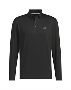 Длинный рукав Поло Мужская Черная Adidas
