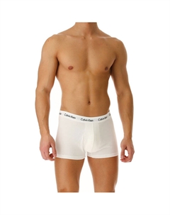 Низкие эластичные трусы Кальвин Кляйн, белый (1 комплект 3 штуки) Calvin klein