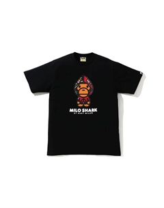 Футболка Bape Milo Shark, синяя белая A bathing ape®