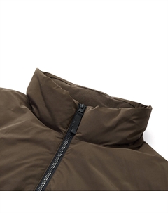 Пуховик мужской темный каштаново-коричневый, темный каштановый умбра Fila fusion