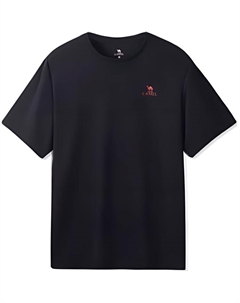 Футболка мужская спортивная беговая фитнес быстросохнущая базовая универсальная короткий рукав, темно-синий Camel