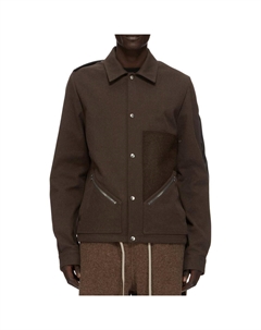 Куртка на молнии спереди, серая Rick owens