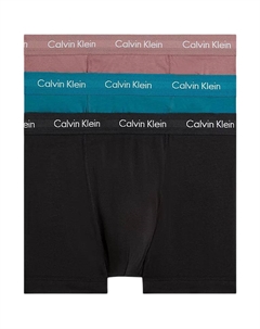Кальвин Кляйн Трунки 3 шт Нижнее белье Европейская версия Мужские 3 штуки (Розовый+Зеленый+Черный) Calvin klein