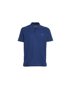 Поло с логотипом из органического хлопка, Синий Paul & shark