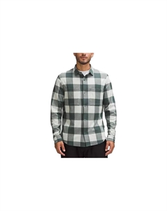 Футболка из мягкого трикотажа в клетку "Темный лес" и "Кость" Мужская Lululemon