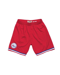 Красные баскетбольные шорты мужские Mitchell ness