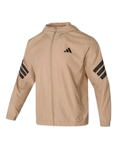 Ветровка с тремя полосками, Brown Adidas