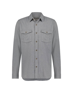 Бристольская органическая хлопковая тонкая рубашка с длинным рукавом - для мужчин, Light Pewter Royal robbins