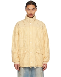 Желтая куртка-пуховик Exhaust Our legacy