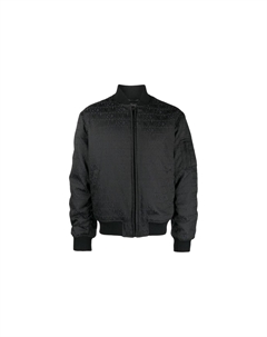 Бомбер с принтом логотипа по всей поверхности, Black Moschino