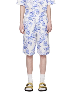 Бело-синие шорты Layan Isabel marant