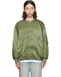 Хаки Двусторонний бомбер MA-1 Wooyoungmi
