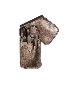 Маникюрный дорожный набор из 3 предметов, бронзовый металлик Pfeilring solingen